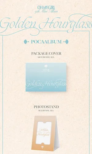 Miniatura 3 de Generic Oh My Girl Reloj de arena dorado 9º mini álbum aleatorio Ver. K-POP sellado