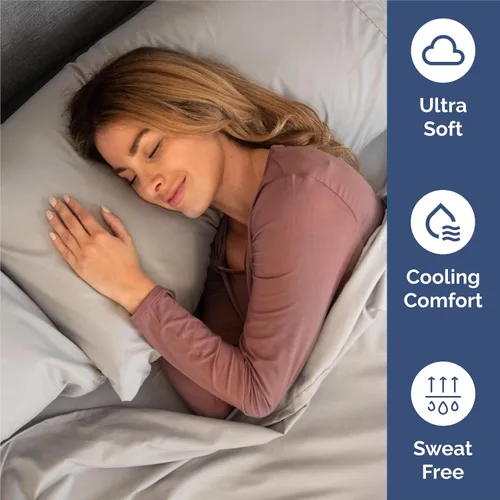 Miniatura 4 de Juego de sábanas King de 6 piezas - Cómodo, transpirable y refrescante - Juego de ropa de cama de lujo para hotel ultrasuave con bolsillos profundos