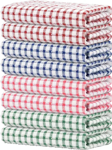 Miniatura 18 de Nialnant 8 Piezas Trapos de Cocina para Platos, 100% Algodón Suave Absorbente de Secado Rápido, Paños de Cocina para Cocina, Lavar Platos, Trapos