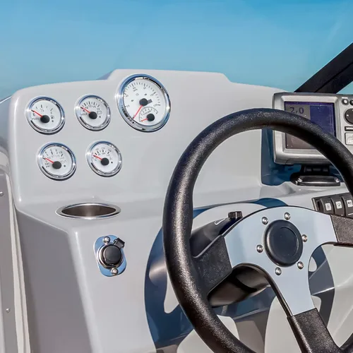 Miniatura 3 de ARTILAURA Velocímetro GPS 0-120 MPH con Tacómetro 8000 RPM 85 mm 3-3/8" Velocímetro GPS para embarcaciones con antena para automóvil marino (blanco)