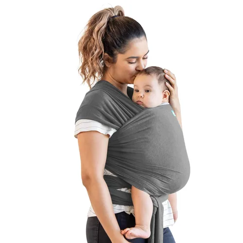 Miniatura 8 de Porta bebé Moby Baby Wrap para recién nacidos a niños pequeños (8-15kg), porta bebé en cabestrillo, diseño ultra ligero y manos libres, ajustable