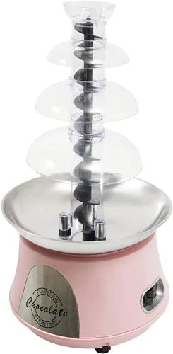 Miniatura 5 de Máquina de fuente de chocolate de 4 niveles, capacidad de 2.2 libras, fuente de chocolate eléctrica, para encimera, fuente de fondue de chocolate