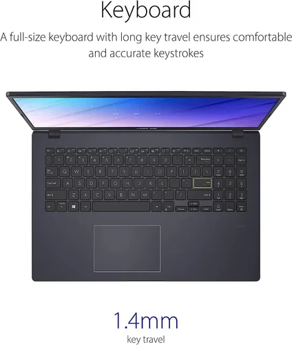Miniatura 3 de ASUS Laptop Vivobook 2023, pantalla FHD de 15.6 pulgadas, procesador Intel de cuatro núcleos, 4 GB de RAM, 64 GB eMMC, ultra delgada, Wi-Fi, batería