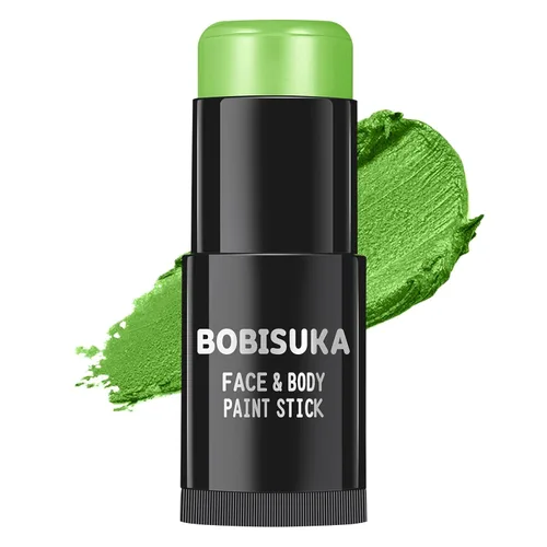 Miniatura 15 de BOBISUKA Palo de pintura facial dorada, impermeable, metálico, dorado, de cuerpo completo, kit de pintura mezclable para Halloween, maquillaje SFX