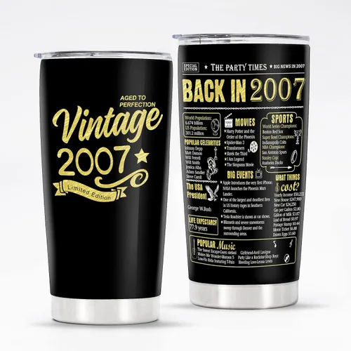 Miniatura 28 de Vasos de feliz cumpleaños 95 para hombres y mujeres, regalos de acero inoxidable en el año 1931, regalo de cumpleaños de 95 años para esposa