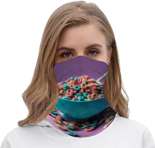 Miniatura 4 de Máscara facial transpirable a prueba de viento, cereal en cuenco, para enfriar el sol, a prueba de polvo, pasamontañas, bandana, para hombres