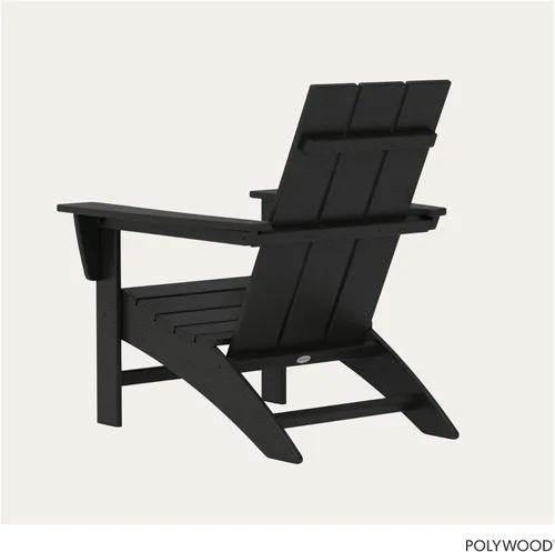 Miniatura 5 de POLYWOOD AD420BL Silla Adirondack moderna, color negro