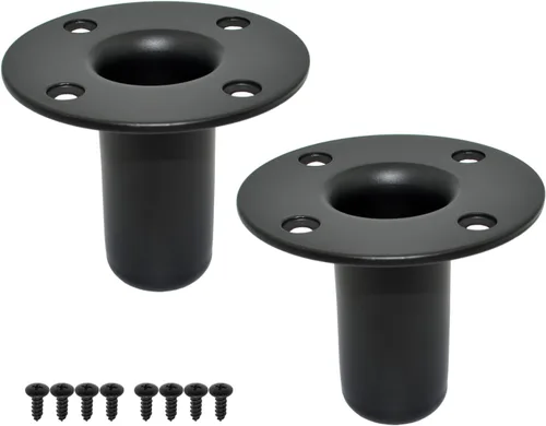 Soporte para altavoz, 4.13 x 3.29 pulgadas, soporte de poste de gabinete de altavoz, adaptadores de soporte de altavoz de trípode PA/DJ, 4.134 x