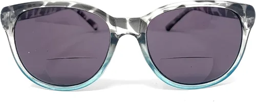 Miniatura 7 de The Paris - Lentes de sol bifocales de lectura redondos, diseño de mariposa para mujer Tortuga marrón con ámbar