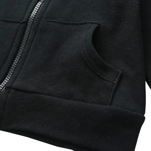 Miniatura 5 de ROMPERINBOX Sudadera con capucha para bebé y niña, con cremallera completa, ligera, delgada, abrigo, sudaderas de 0 a 24 meses