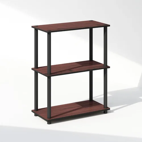 Miniatura 43 de Furinno Turn-N-Tube Estantes de almacenamiento, estante esquinero de 4 niveles, estante de exhibición de montaje sin herramientas, estantería