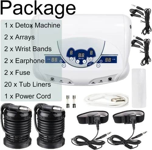 Miniatura 6 de iMeshbean Último profesional Dual Ionic Ion Detox Aqua Foot Spa Limpiar la máquina con reproductor de música Mp3 M # 01 EE.UU