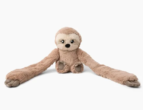 Miniatura 2 de HUGIMALS Hugarounds Sawyer The Sloth - Envoltura de felpa pesada para el cuello y los hombros de 2.5 libras para microondas y congelable, abrazos