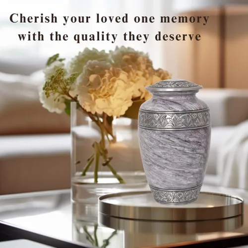 Miniatura 7 de Urna para cenizas humanas para mujeres adultas, urna de entierro, urna decorativa, urna funeraria, urna de cremación para mujeres y hombres, grande