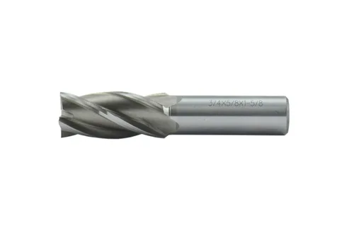 Miniatura 8 de Shars Fresadora de extremo de flauta de longitud extra larga HSS de 4 flautas HSS de 1 "x 1", longitud de flauta de 4 pulgadas 404-9531