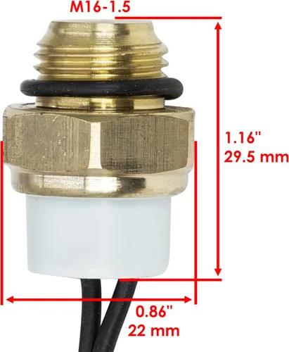 Miniatura 2 de Caltric Interruptor de sensor térmico de calor compatible con Suzuki King Quad 300 LT-F4WDX 1991-1998
