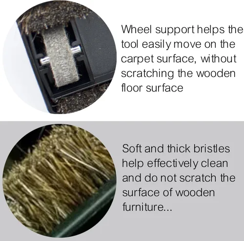 Miniatura 4 de Para Miele, accesorios de cepillo de aspiradora de pelo de caballo con ruedas compatibles con Miele C1, C2, C3 - Accesorios de aspiradora