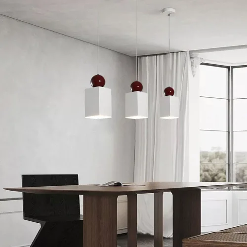 Lámpara colgante rectangular moderna, paquete de 3 unidades, 7 W, iluminación de isla de cocina, 3 modos de color, cable ajustable, lámpara colgante