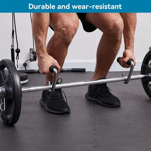 Miniatura 4 de Asas para dominadas, agarre de mango de fitness, asas plateadas resistentes en forma de C, barra de entrenamiento de fuerza para gimnasio, agarre