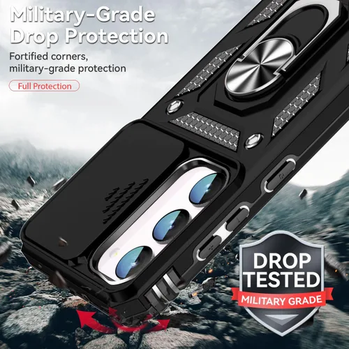 Miniatura 6 de Funda para Galaxy S23 FE, con protectores de pantalla y funda para cámara, [grado militar] de 16 pies. Funda a prueba de caídas con funda protectora