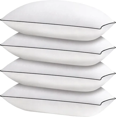 Miniatura 9 de HIMOON Almohadas de cama para dormir paquete de 4, juego de almohadas refrescantes de tamaño estándar de 4, funda de microfibra de alta gama