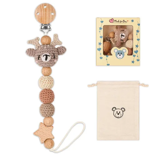 Miniatura 13 de Clip para chupete, lindo clip para chupete de animales para niños y niñas, la mayoría de los chupetes, mordedores de bebé, baby shower y artículos