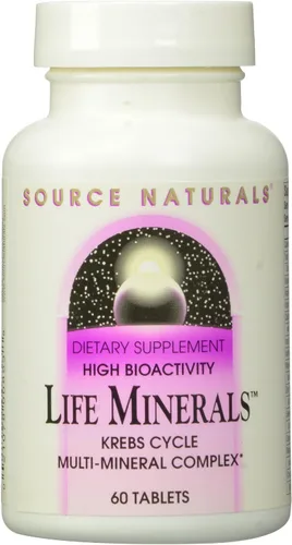 Source Naturals Life Minerals, Krebs Cycle Complejo Multi-Mineral,60 Tabletas
