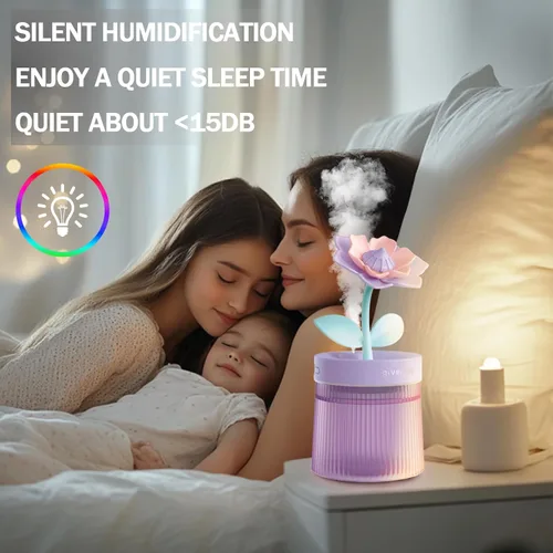 Miniatura 5 de Mini Humidificador Lindo 320mL con Niebla Fría con 2 Modos de Niebla, para Hogar/Guardería/Oficina, Mini Humidificador de Aire Portátil, Mini