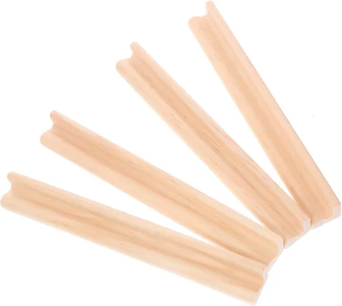 Miniatura 6 de 4 bandejas de dominó de madera y soportes para azulejos de dominó, bases del alfabeto, adornos de bricolaje, accesorios de juego de 7.48 x 0.90 x