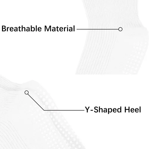 Miniatura 4 de Calcetines con volantes para niñas – Calcetines antideslizantes con puños – Calcetines de algodón suave con volantes para interiores