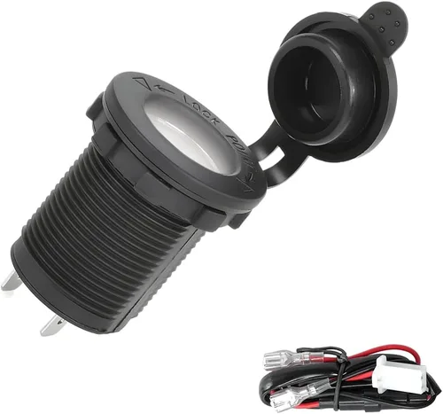Miniatura 8 de Enchufe de encendedor de cigarrillos de automóvil de 12 V/24 V, enchufe de enchufe de enchufe de enchufe de enchufe de encendedor a prueba de polvo