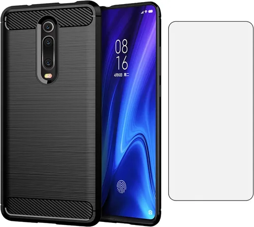 Asuwish Funda de teléfono para Xiaomi Mi 9T/Mi9T Pro/Redmi K20/RedmiK20 Pro con protector de pantalla de vidrio templado y accesorios de celda de
