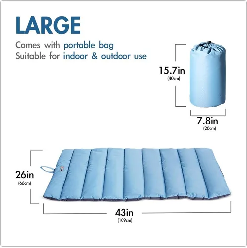 Miniatura 2 de CHEERHUNTING - Cama de perro al aire libre, impermeable, lavable, tamaño grande, duradera, resistente al agua, tapete portátil para camping y viajes