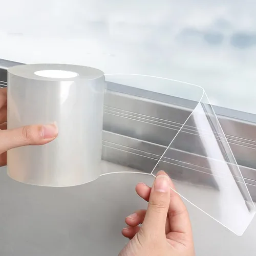 Miniatura 14 de Cinta Transparente para Sellado de Ventanas 2 Pulgadas x 10 Metros Cinta Adhesiva para Burletes Sin Residues Cinta Transparente de Aislamiento