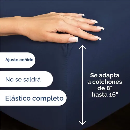 Miniatura 3 de Juego de sábanas de 4 piezas tamaño completo - Cómodas, transpirables y refrescantes - Juego de sábanas de lujo hotelero para mujeres, hombres, 18
