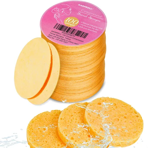 Miniatura 11 de GAINWELL Esponjas faciales comprimidas naturales de 50 colores, para limpieza facial, reutilizables y ecológicas, 50 unidades Varios