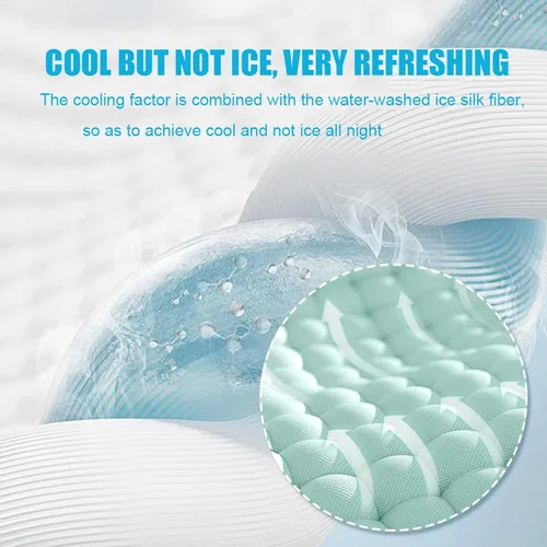 Miniatura 4 de Colcha fresca de verano Queen tamaño King – Edredón de seda de hielo simple lavable – Caliente durmiente transpirable manta de aire acondicionado