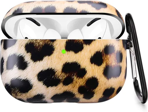 Miniatura 16 de Funda para Airpods Pro - YOMPLOW Funda protectora rígida de piel portátil y a prueba de golpes para mujeres y niñas con llavero para Apple Airpods