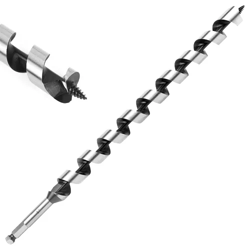Miniatura 33 de Broca de taladro de 1-1/2 pulgadas x 9 pulgadas para madera, vástago hexagonal de 1-1/2 pulgadas, broca larga para madera suave y dura, plástico