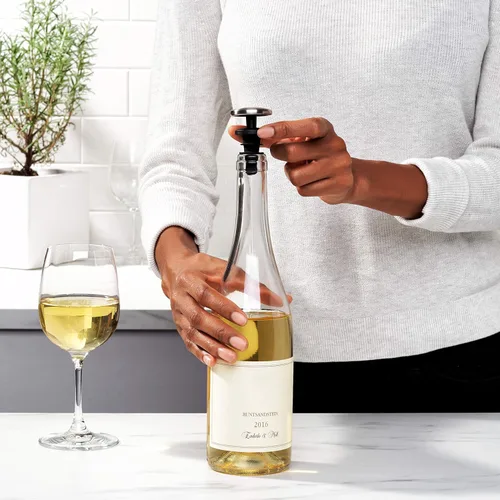 Miniatura 2 de OXO SteeL - Tapón de vino expandible a prueba de fugas (paquete de 2)