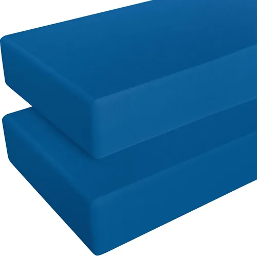 Miniatura 14 de NTBAY - Sábana bajera ajustable para cuna para bebé, color sólido y suave, 28.0 x 52.0 pulgadas Aguamarina