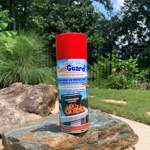 Miniatura 3 de SUNGUARD El espray satinado transparente con protección UV de calor extremo alto (hasta 2000 °F) evita la oxidación, la decoloración