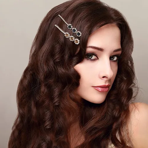 Miniatura 2 de 8 pinzas para el cabello vintage con diamantes de imitación y perlas, pasadores para el cabello, accesorios para mujeres