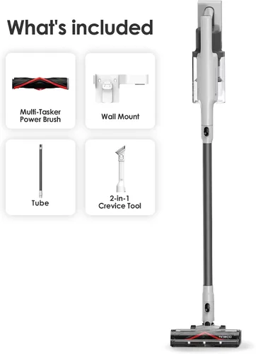 Miniatura 9 de Aspiradora inalámbrica de palo Tineco A30S, succión de 160W, tiempo de funcionamiento de 60 minutos, recipiente de polvo más grande de 1L, cepillo
