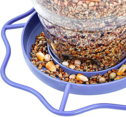 Miniatura 5 de Hanizi - Comedero para pájaros silvestres, comedero para pájaros colgante a prueba de ardillas, comederos para pájaros al aire libre con semilla