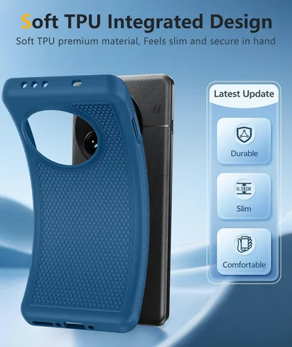 Miniatura 492 de FNTCASE Funda para iPhone 17 Pro: Fundas delgadas translúcidas de color azul claro compatibles con MagSafe, protección completa de la cámara