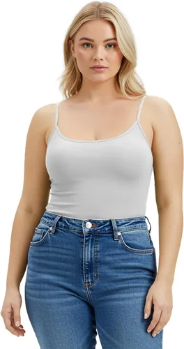 Miniatura 226 de Emmalise Camisola larga casual básica para mujer, con tirantes ajustables, top en capas