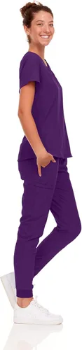 Miniatura 68 de Natural Uniforms Conjunto de ropa quirúrgica elástica para mujer con tallas regulares y pequeñas