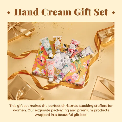 Miniatura 3 de Set de regalo de crema de manos - Crema de manos para mujeres, juego de loción de manos para manos secas y agrietadas, regalo de Navidad para el día