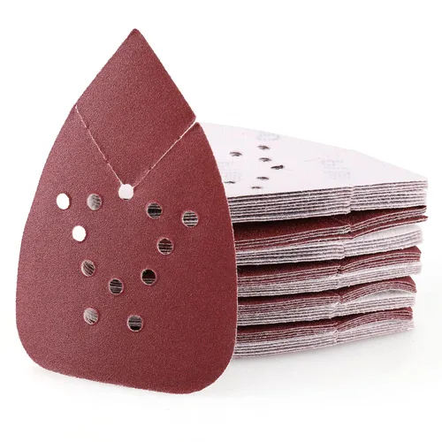 Miniatura 13 de LotFancy Almohadillas de lija para lijadoras de ratón Black and Decker, 50 unidades de papel de lija de grano 60, 80, 120, 150, 220, surtido